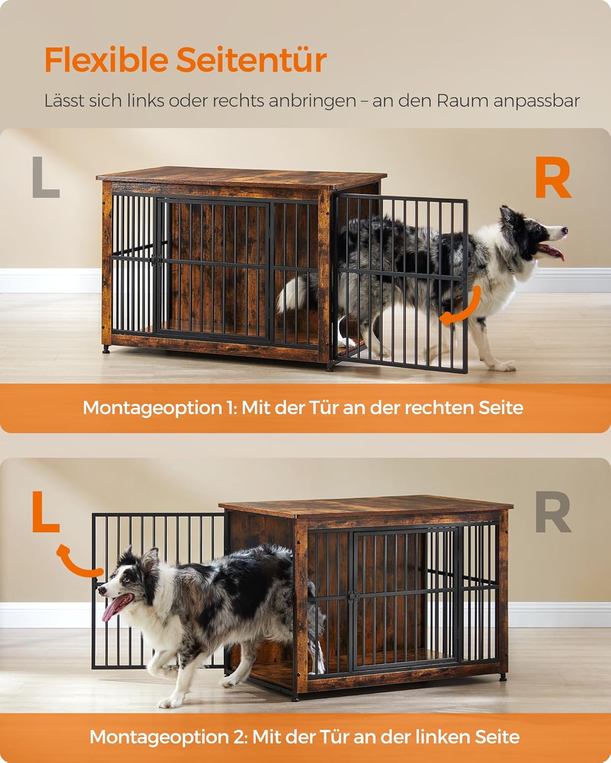 Thumbnail 6 de Feandrea Hundekäfig 2 Türen für 32 kg