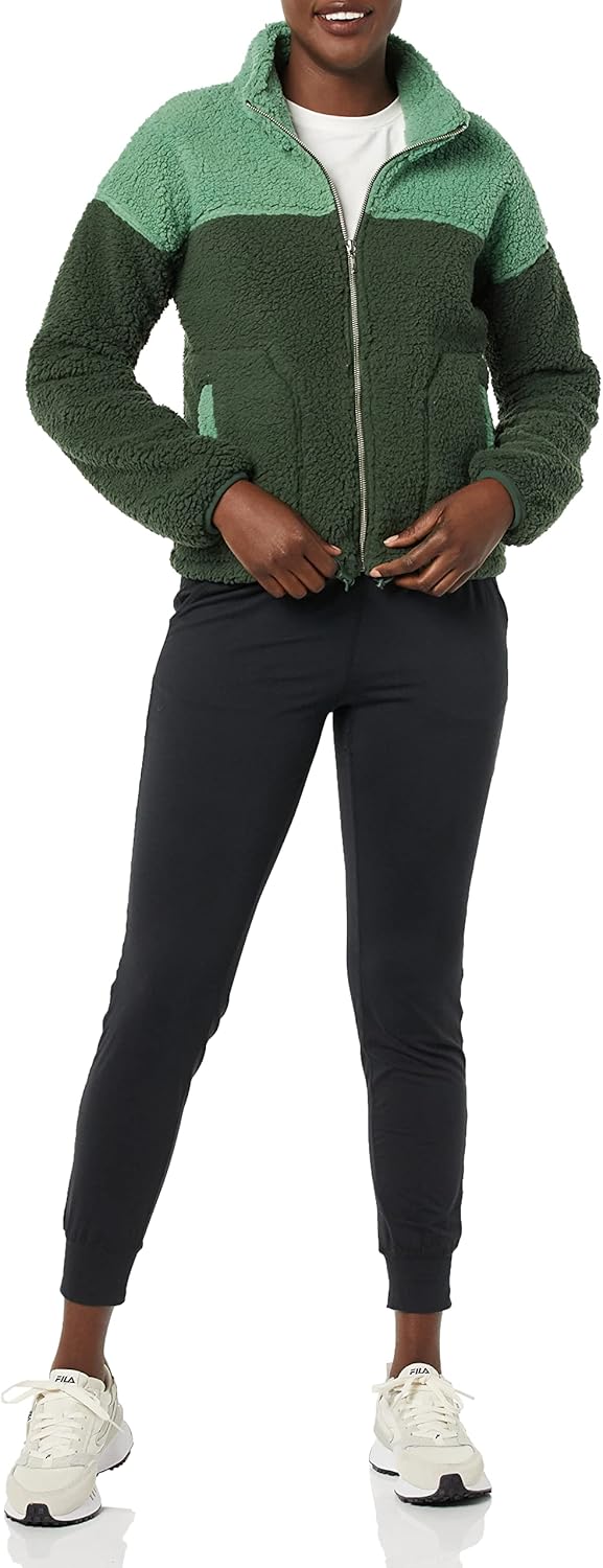 Thumbnail 2 de Amazon Essentials Damen Sherpa-Fleecejacke mit Reißverschluss und Stehkragen – normale Passform für Alltag & Winter-Lagen
