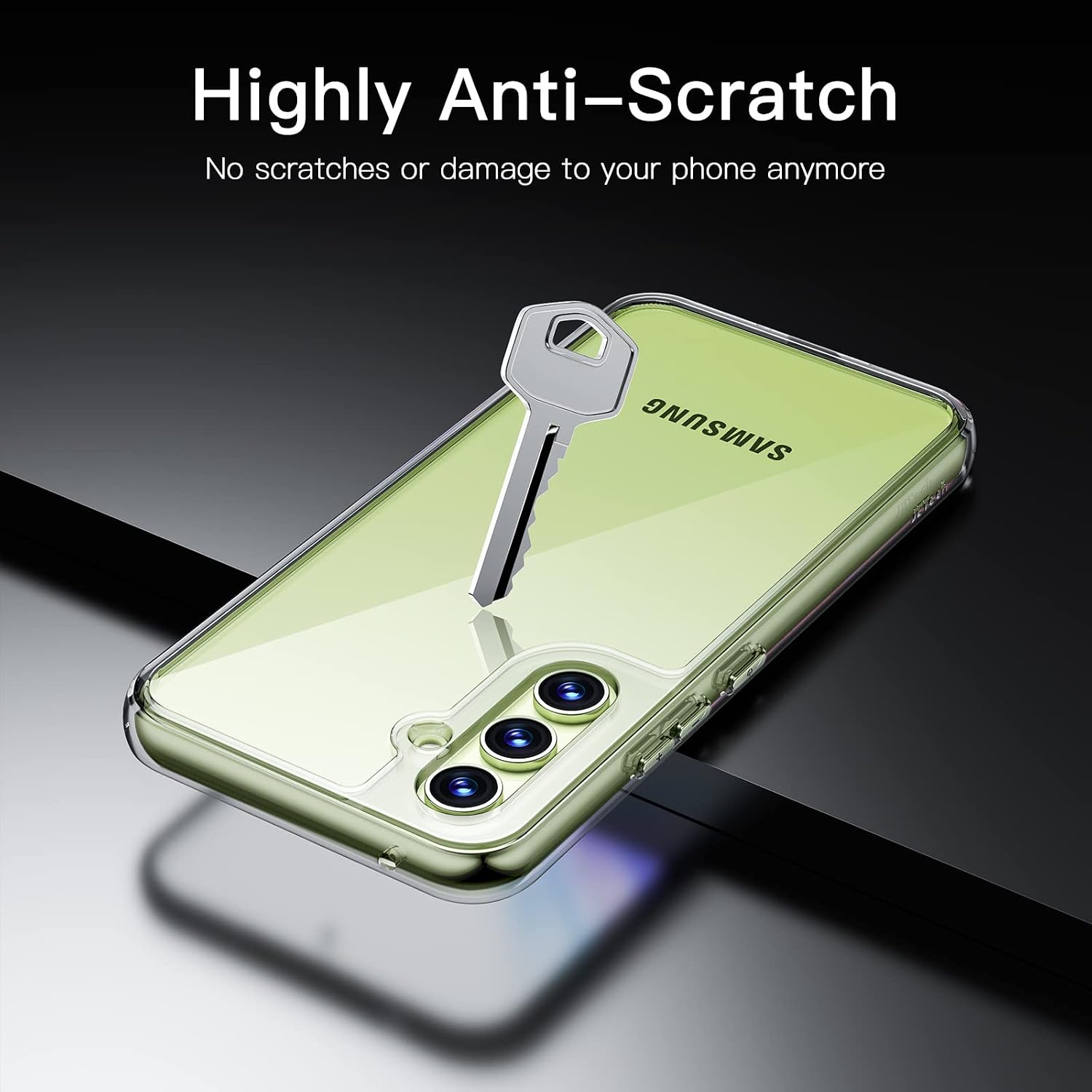 Thumbnail 3 de JETech-hoesje voor Samsung Galaxy A54 5G, transparant met TPU-rand en PC-achterkant