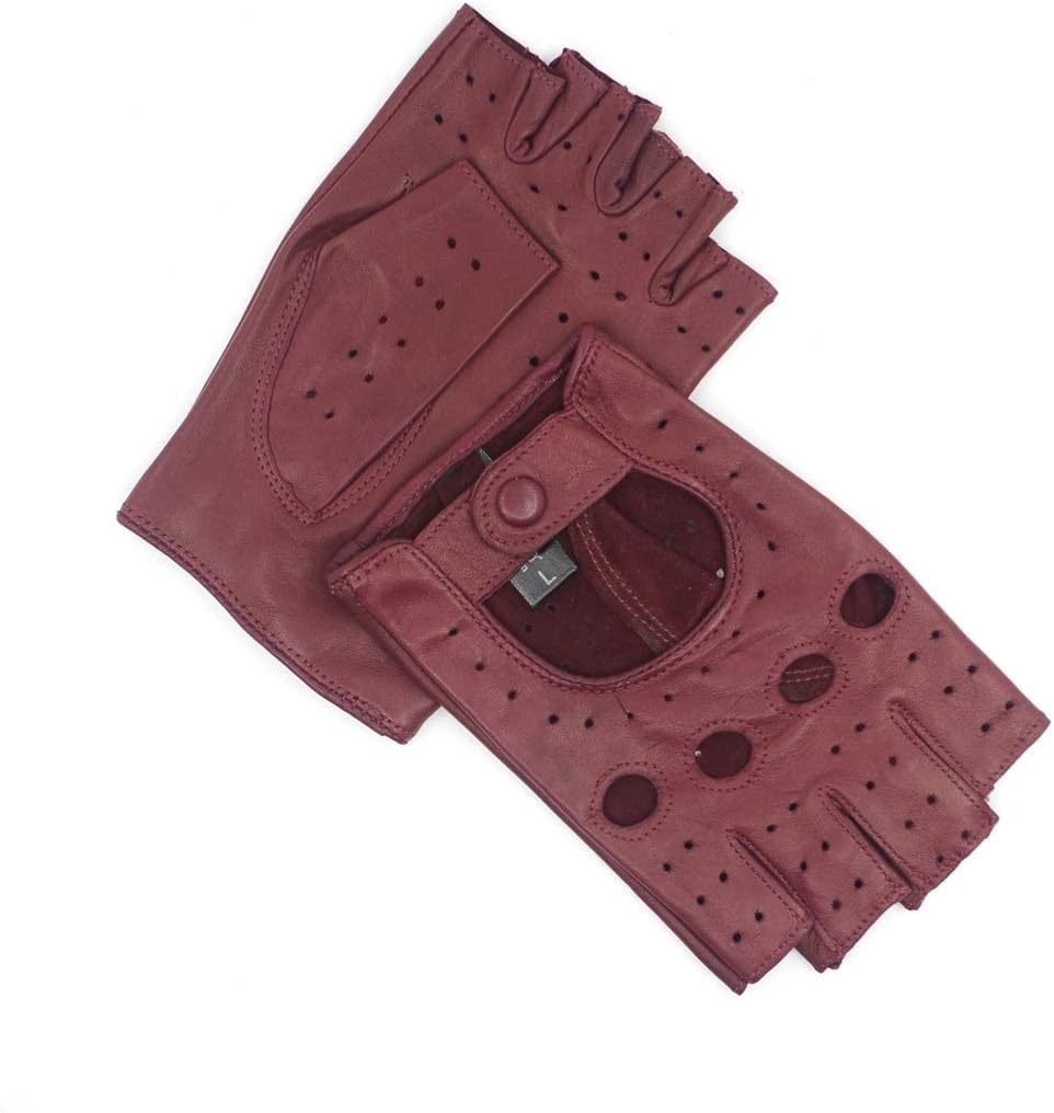 Thumbnail 5 de Harssidanzar GL012 Lambskin Fingerless Gloves