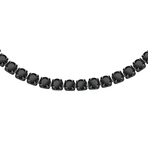 Detalle 2 de Sector No Limits TENNIS Bracciale Uomo in Acciaio, Cristalli e Smalto IP Nero – SANN42 (22 cm)