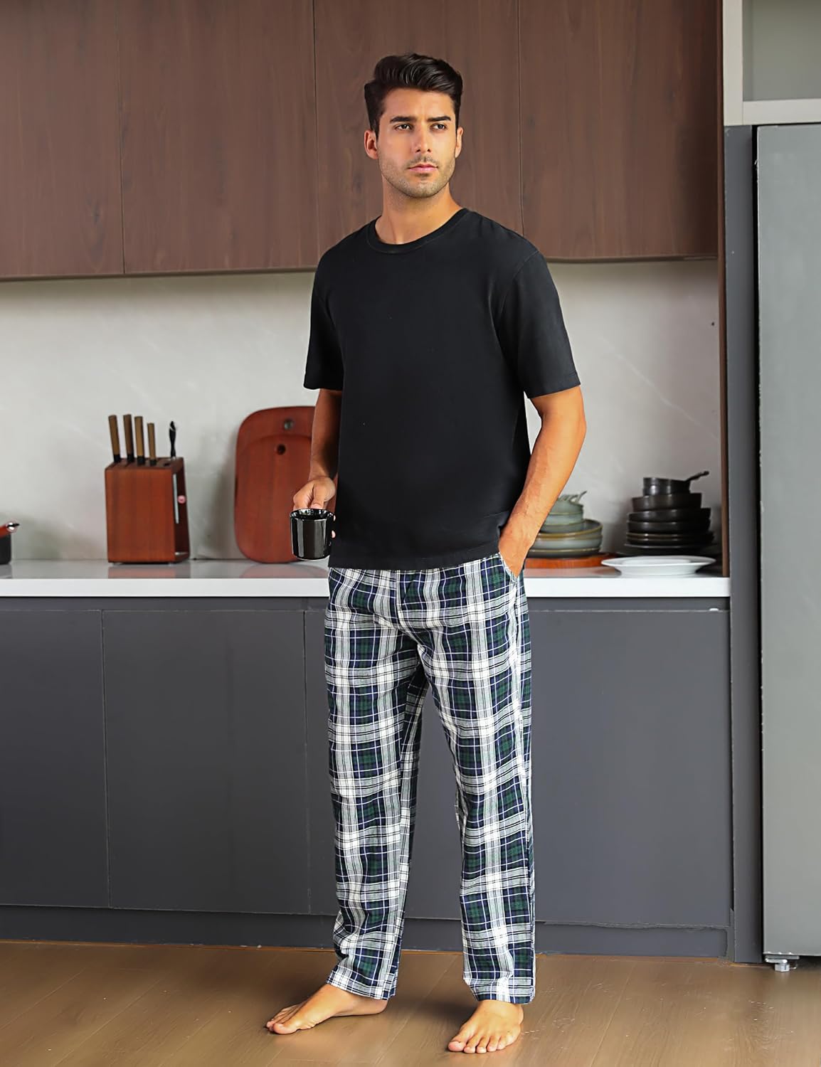 Detalle 1 de Litherday Pantalones de pijama largos para hombre