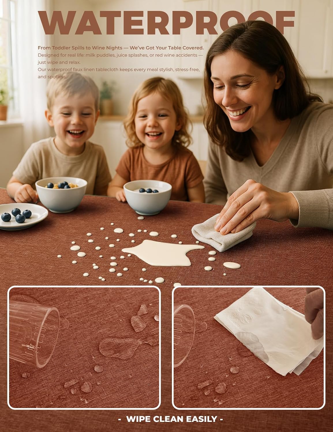 Detalle de Decorelia Tablecloth, 52 x 70 in