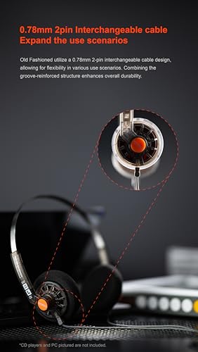Thumbnail 6 de Moondrop Auriculares on-ear 40 mm con cable intercambiable de 2 pines y conector 3,5 mm