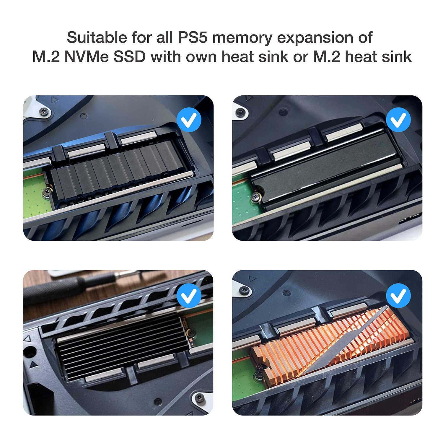 Detalle 1 de GRAUGEAR PS5 M.2 SSD cooling cover 5 mm