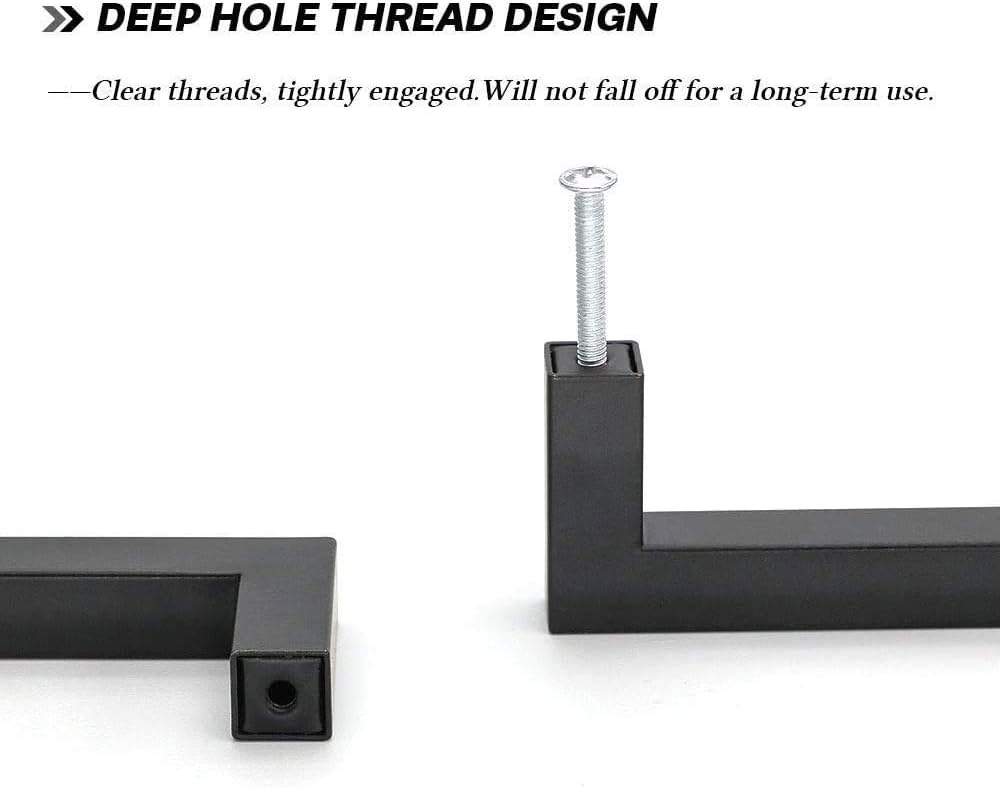 Detalle de LONTAN 128mm Black Cabinet Handles