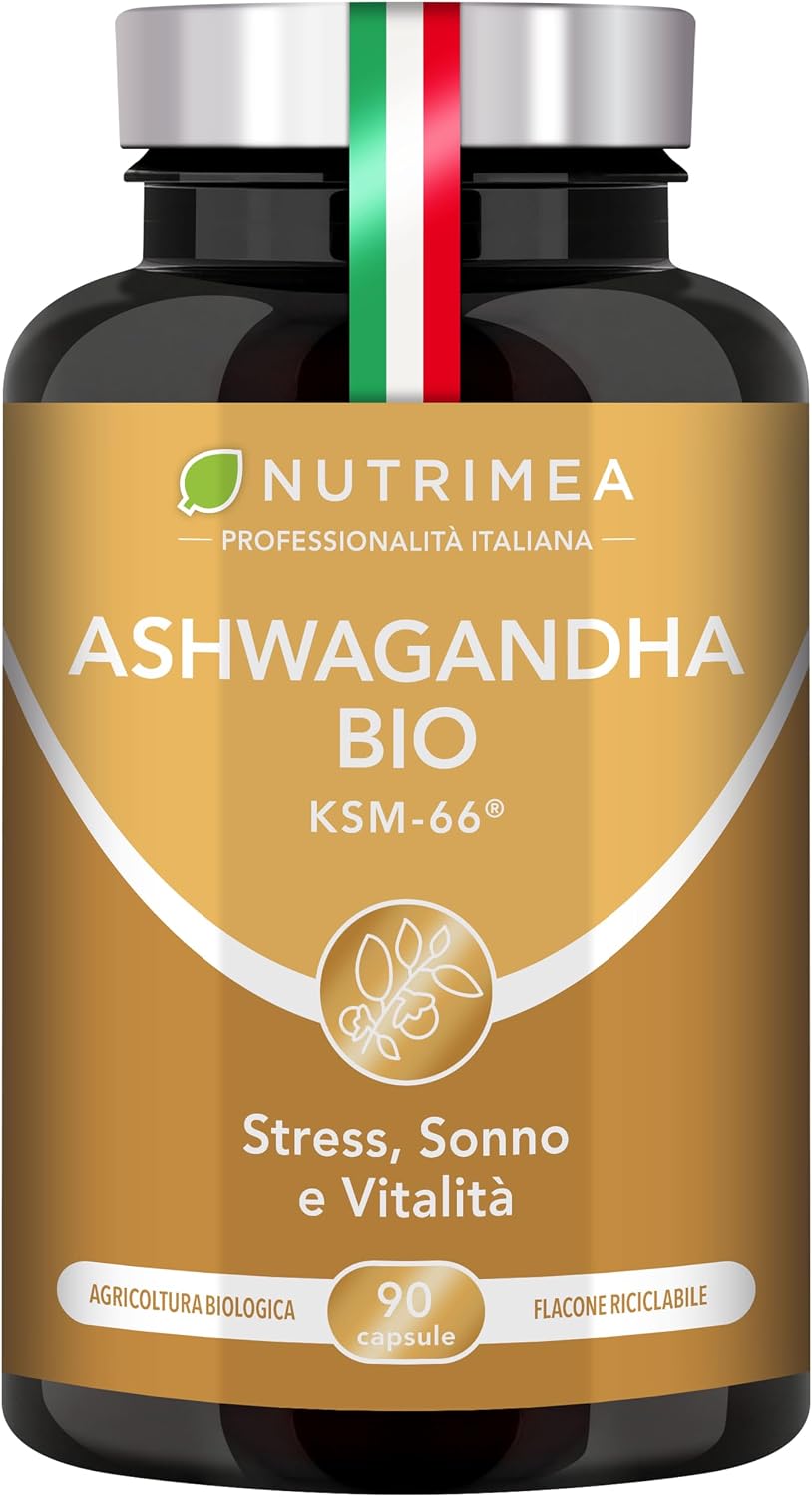 Detalle de Ashwagandha KSM-66 Biologica di Nutrimea — 90 capsule, con 5% withanolidi