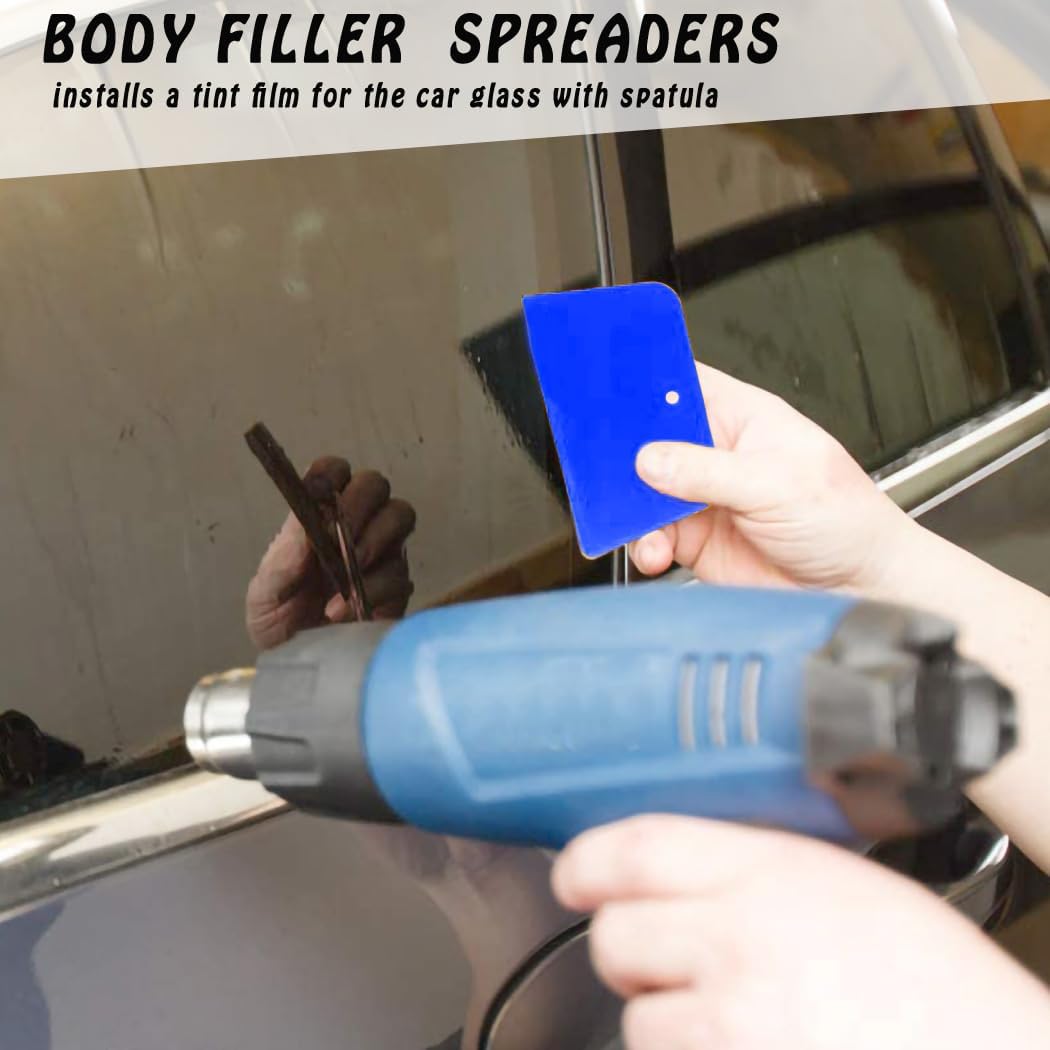 Detalle de 4 Pack Body Filler Spreaders for Automotive Repair – Flexible Plastic 3–6 Inch Spreads