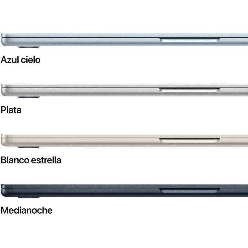 Detalle 2 de MacBook Air 15,3" con Apple M5, 16 GB/512 GB SSD, GPU de 10 núcleos – Sky Blue