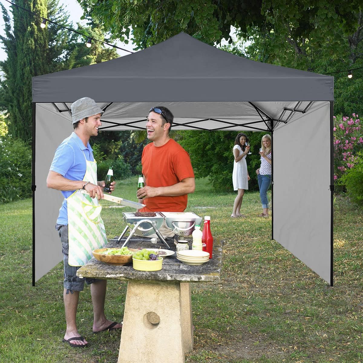 Thumbnail 3 de Velity Gazebo Side Panel (2.96m x 1.89m) – Sidewall for 10x10 Straight Leg Gazebos, Grey