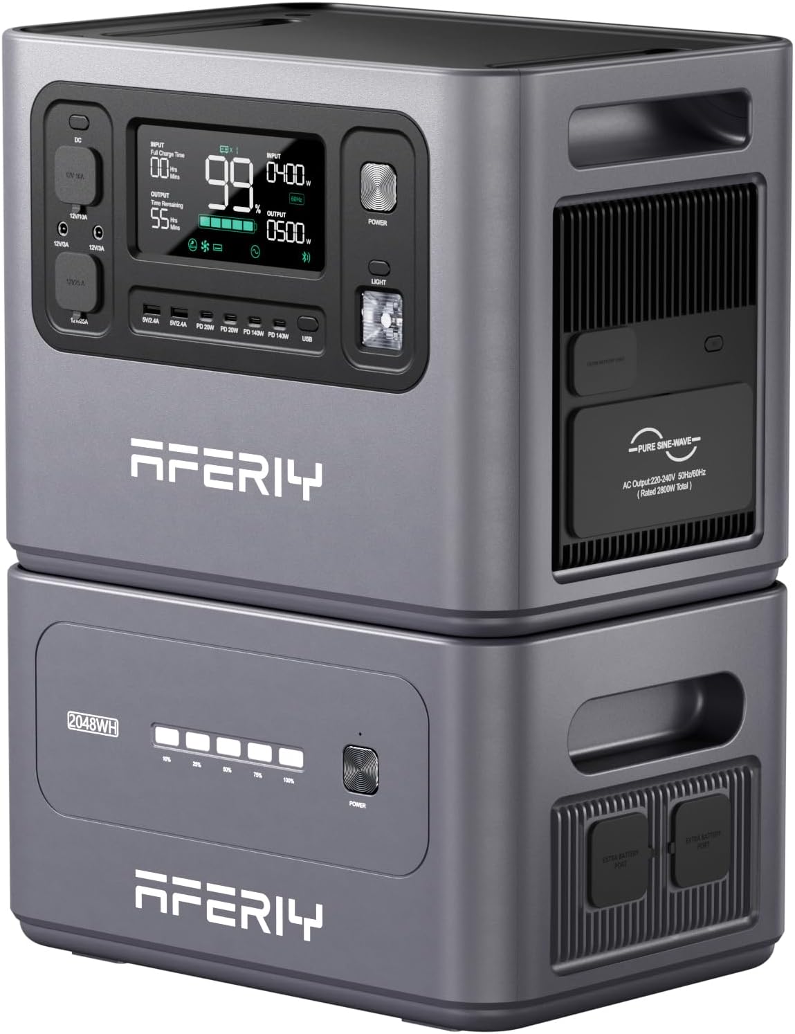 Detalle de AFERIY P280 Générateur 2800W 4096Wh