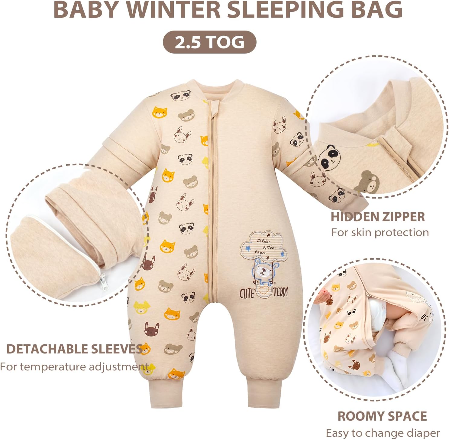 Detalle 1 de Mosebears 2.5 TOG Baby Sleeping Bag 3-4 yrs