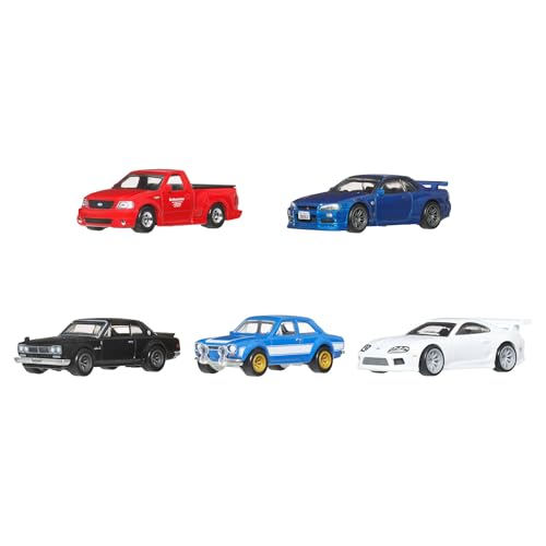 Detalle 2 de Hot Wheels Premium Fast & Furious: set da 5 auto die-cast in scala 1:64