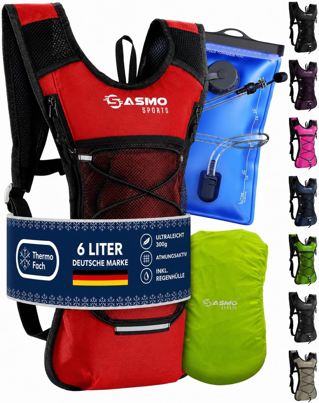 Thumbnail 6 de SASMO Laufrucksack 6L Thermofach blau, 300 g