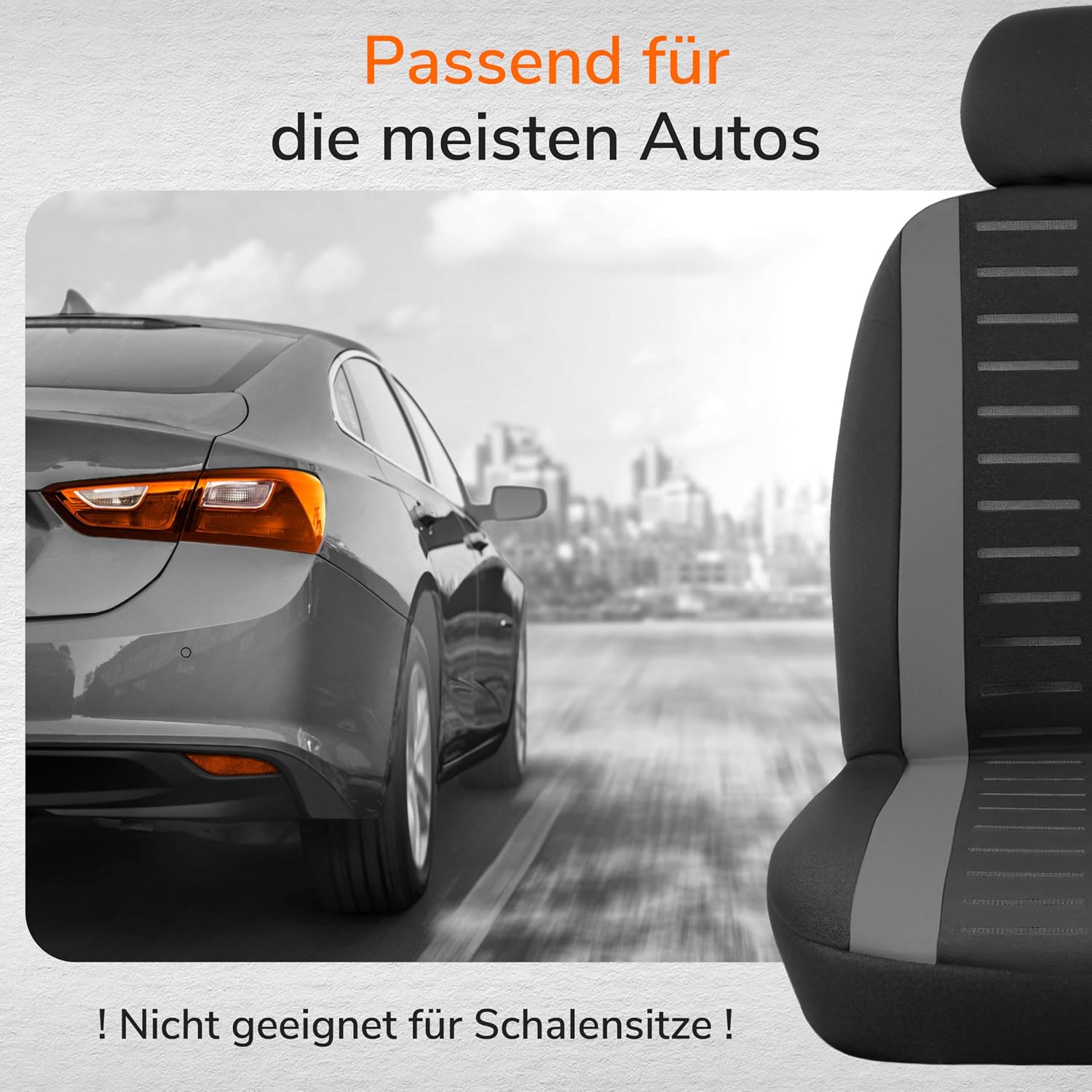 Detalle 1 de Upgrade4cars Upgrade4cars Autositzbezüge Set blau