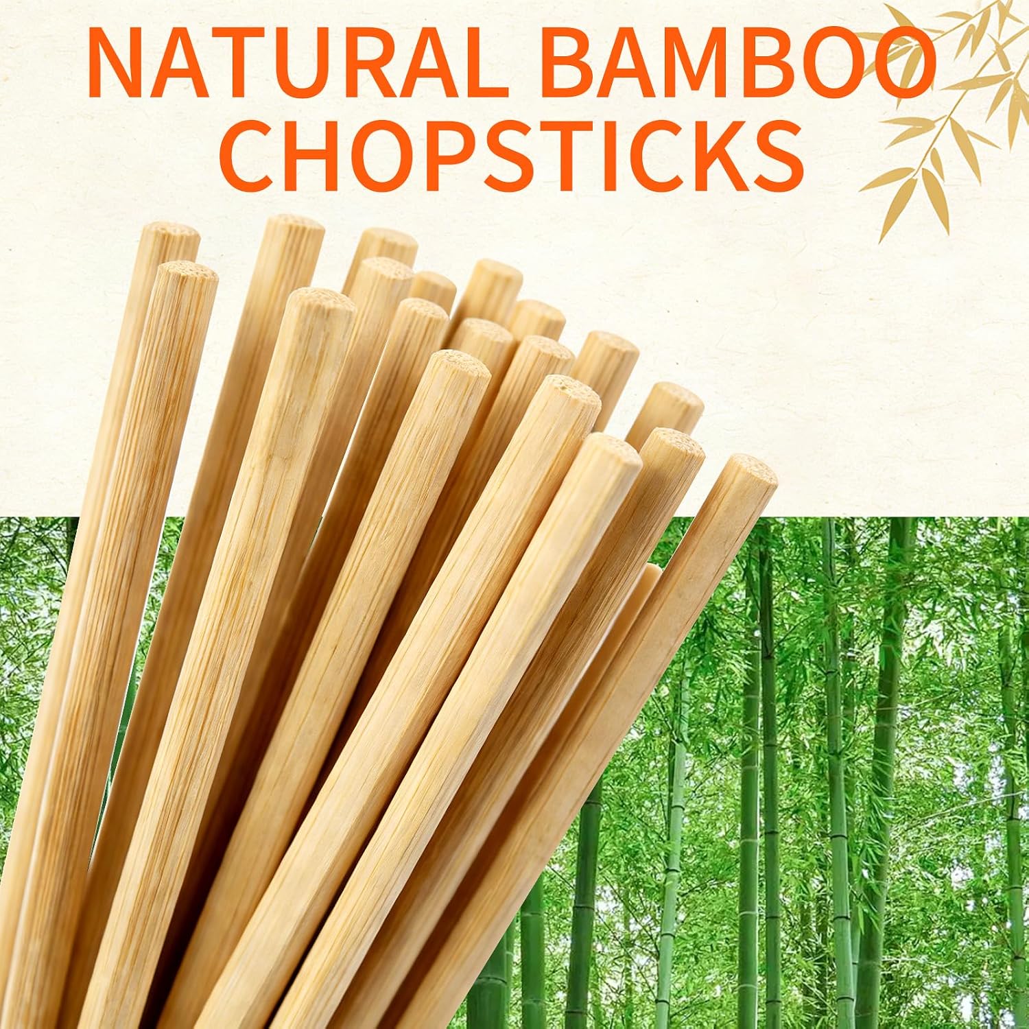 Thumbnail 5 de Zmpkhba Disposable Bamboo Chopsticks, 9.3-Inch