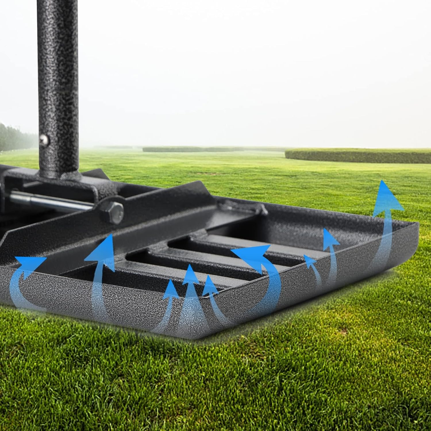 Thumbnail 2 de Rasenrechen Metall 152cm – Nivellierrechen mit glatten Kanten für Rasen, Erde verteilen und Boden ebnen