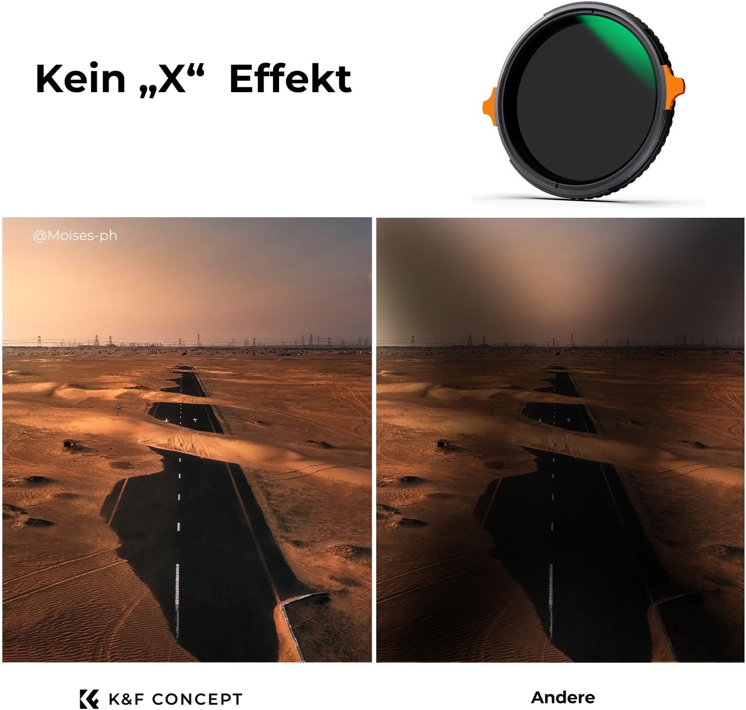 Thumbnail 2 de K&F Concept Nano-X ND Filter 55mm CPL&ND4-ND64 – 2-in-1 Graufilter