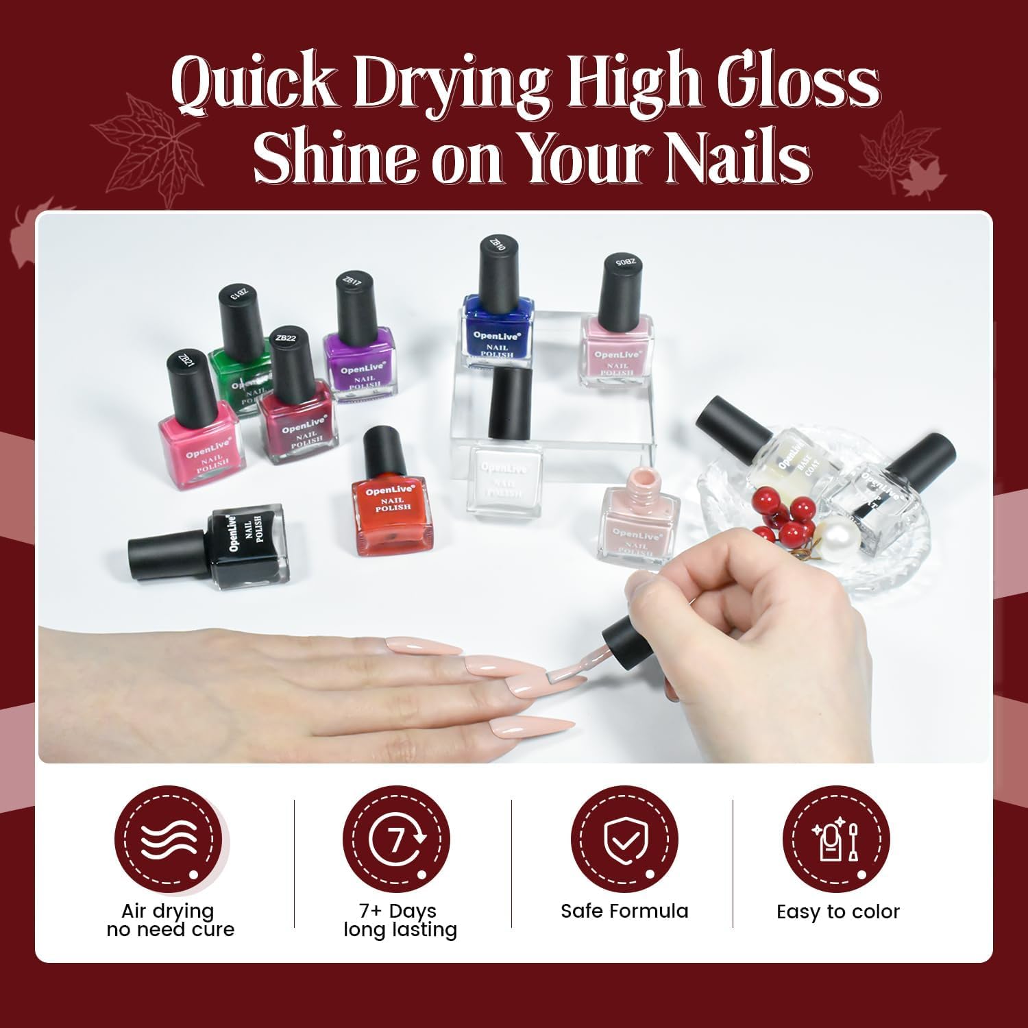 Thumbnail 3 de JODSONE Set Smalto 12 Pezzi con Base e Top Coat – asciugatura rapida, finitura professionale