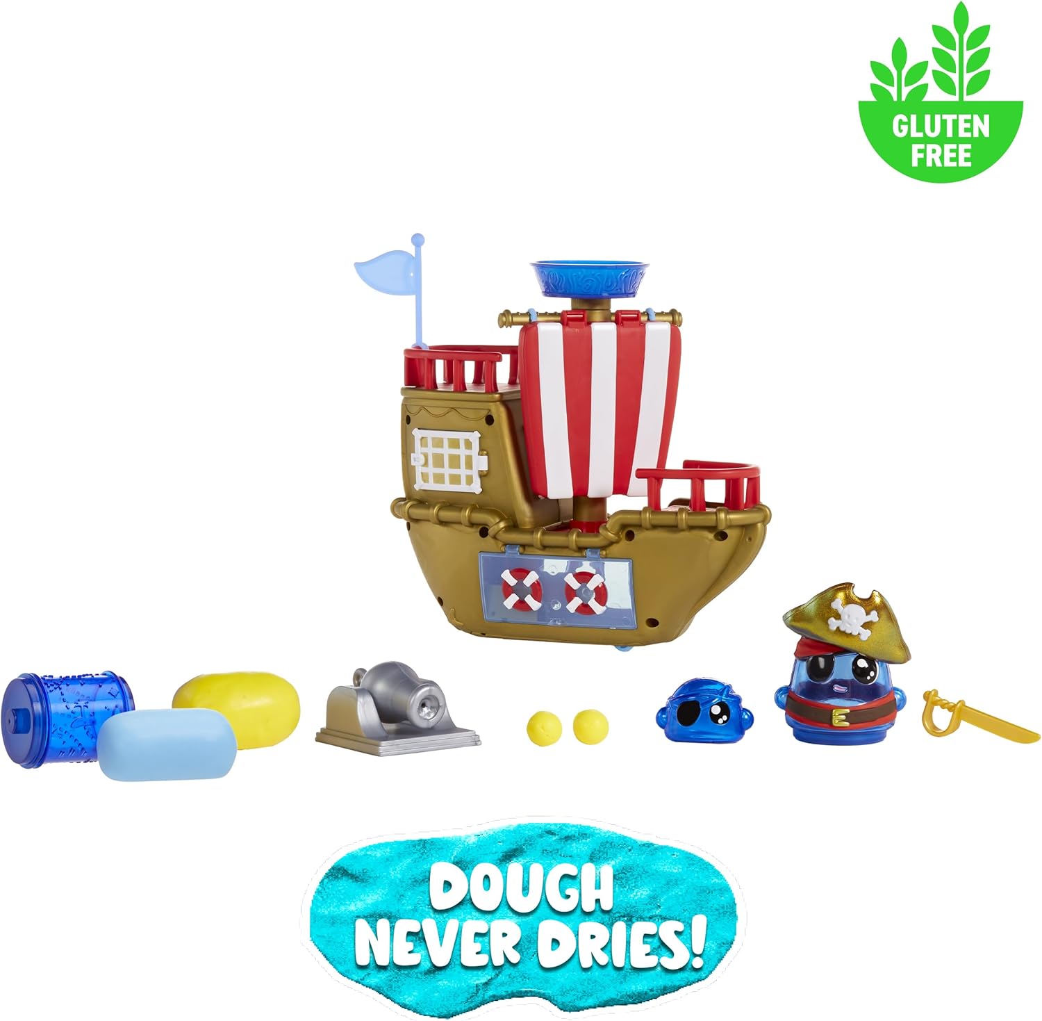 Thumbnail 4 de Dohkins Pirate Ship Playset von MGA Entertainment – Knet-Set ohne Gluten, ab 3 Jahren