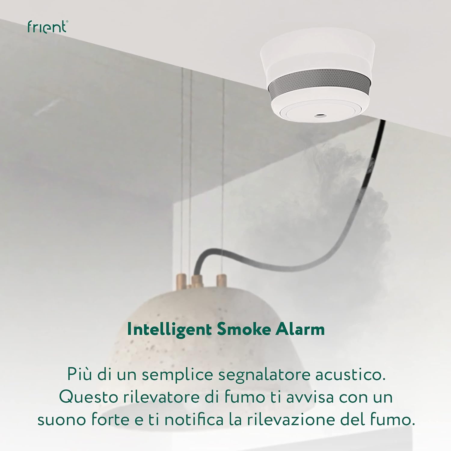 Thumbnail 3 de frient Sensore di Fumo Wireless | Intelligent Smoke Alarm con Notifica Istantanea