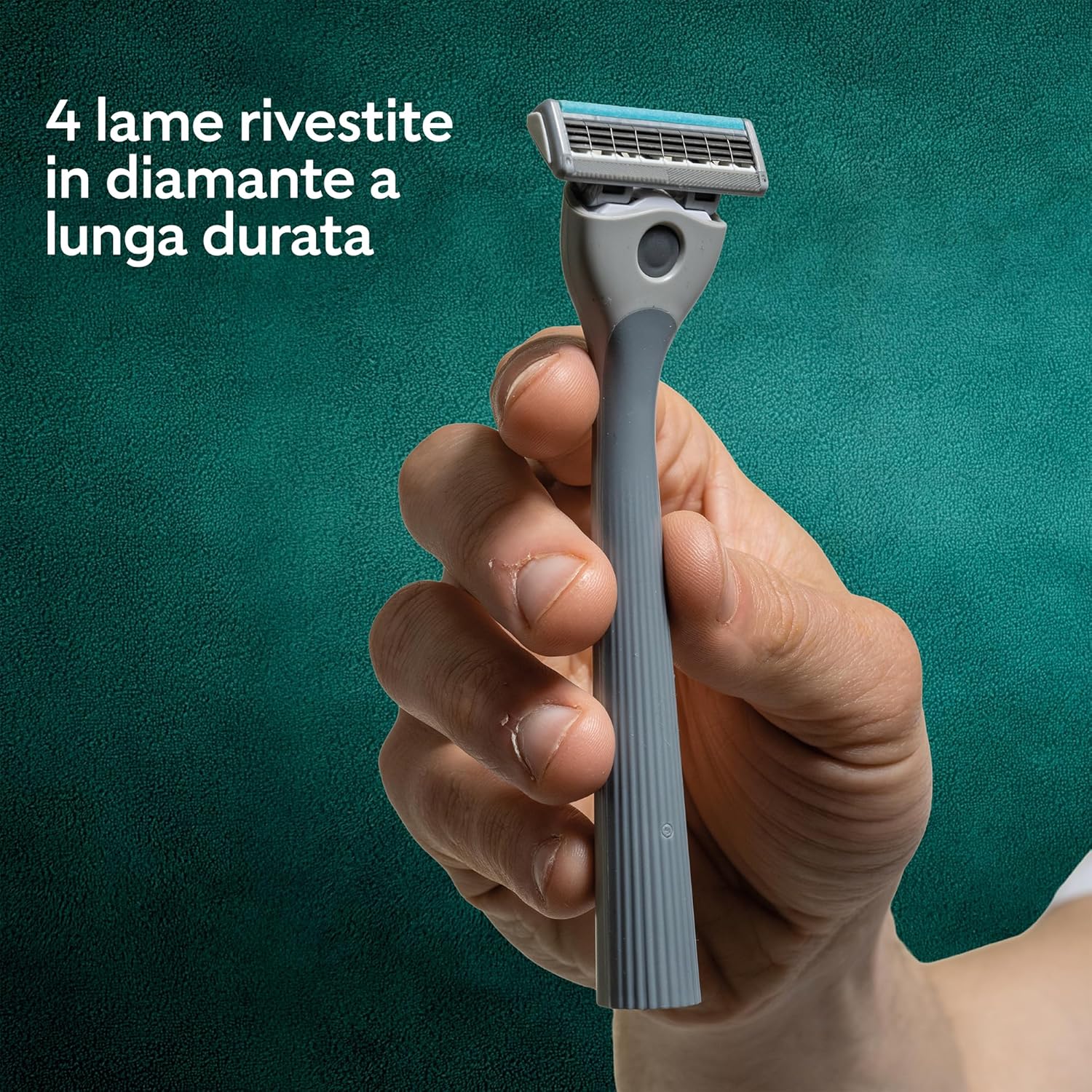 Thumbnail 4 de Wilkinson Sword Quattro: rasoio da uomo a 4 lame rivestite in diamante, formato convenienza