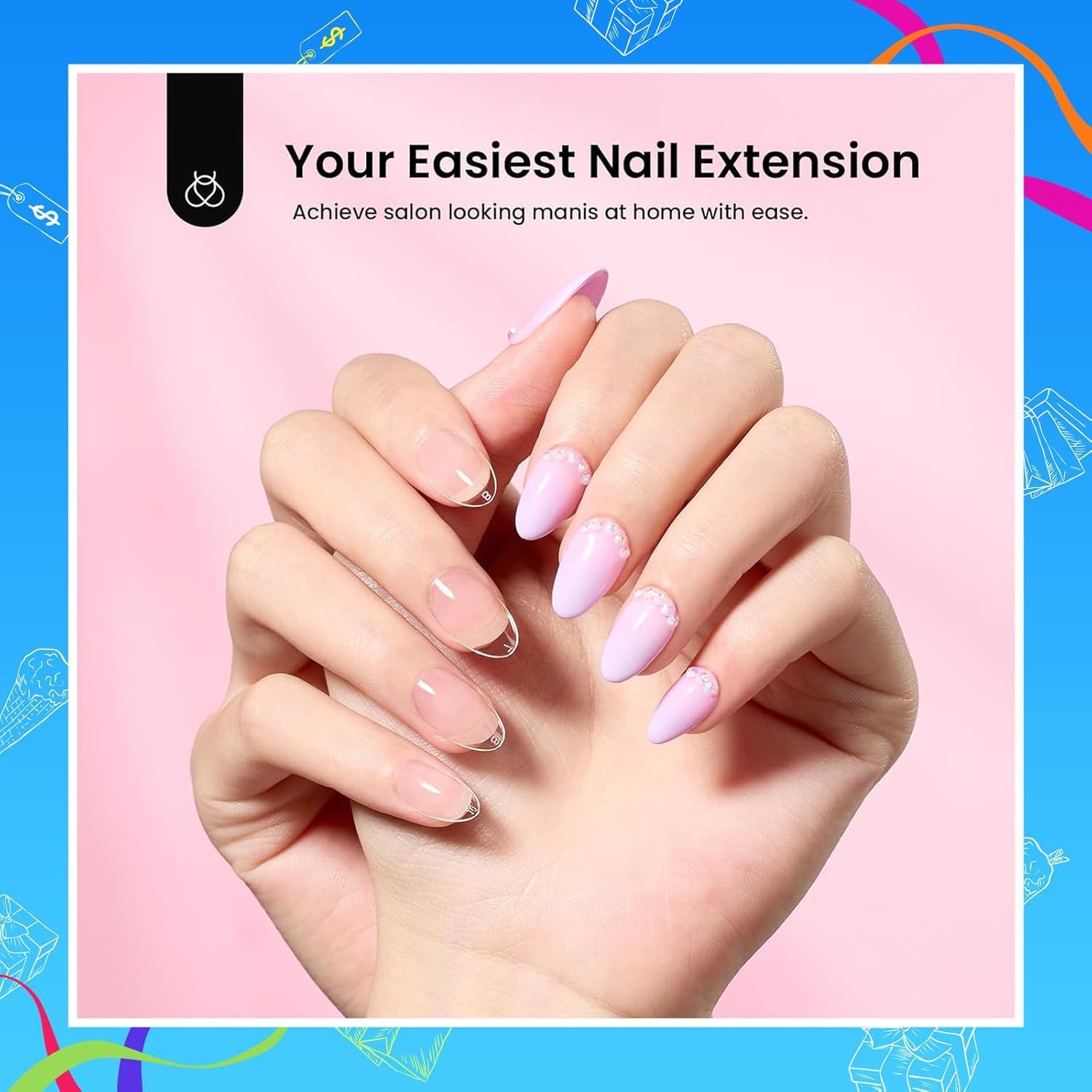 Thumbnail 6 de Beetles Gel Nail Kit 576 pcs Short Almond 💅