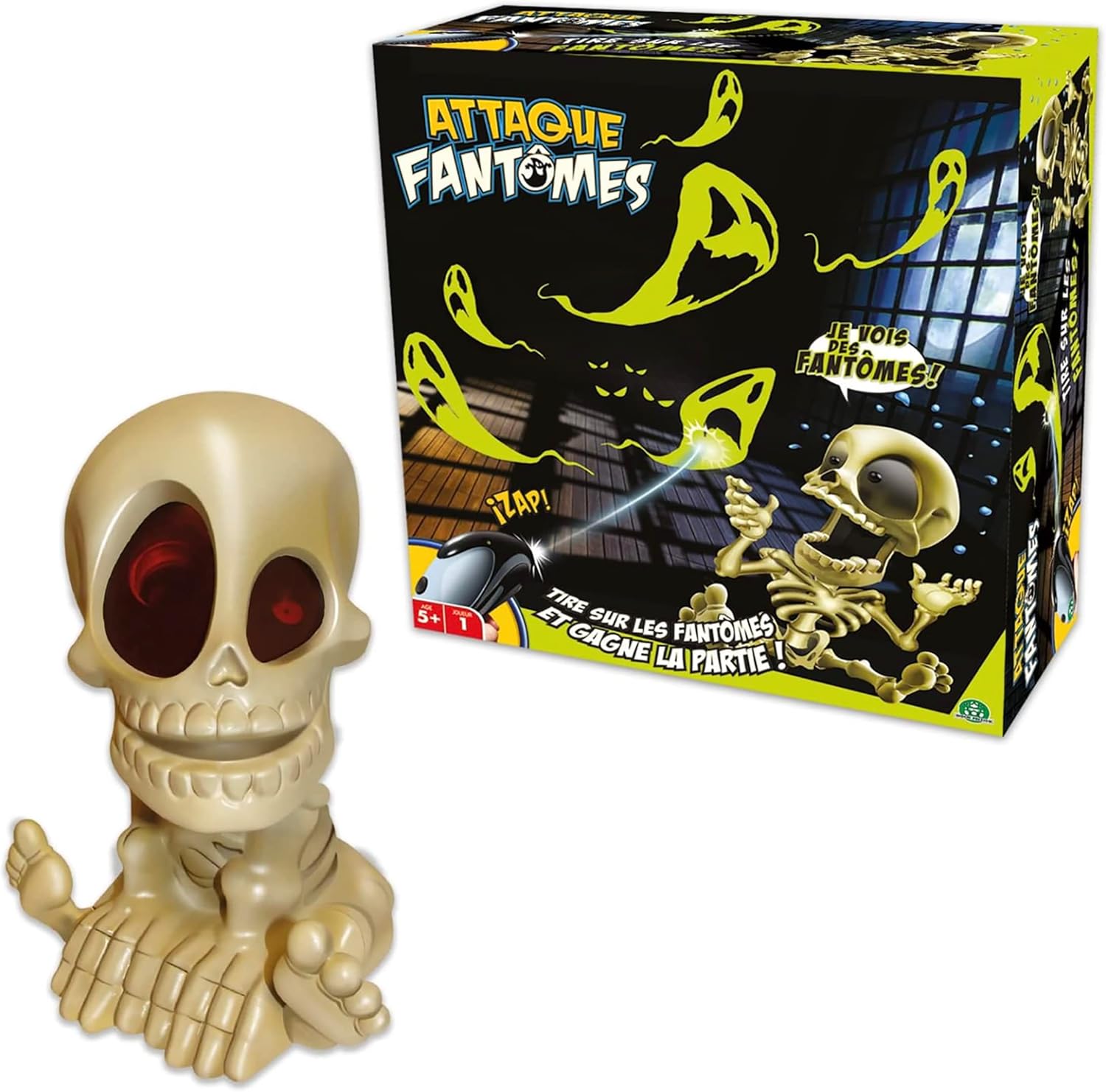 ATTACK FANTOMES, Jeu de tir sur des fantômes – Noir/Jaune (8915)