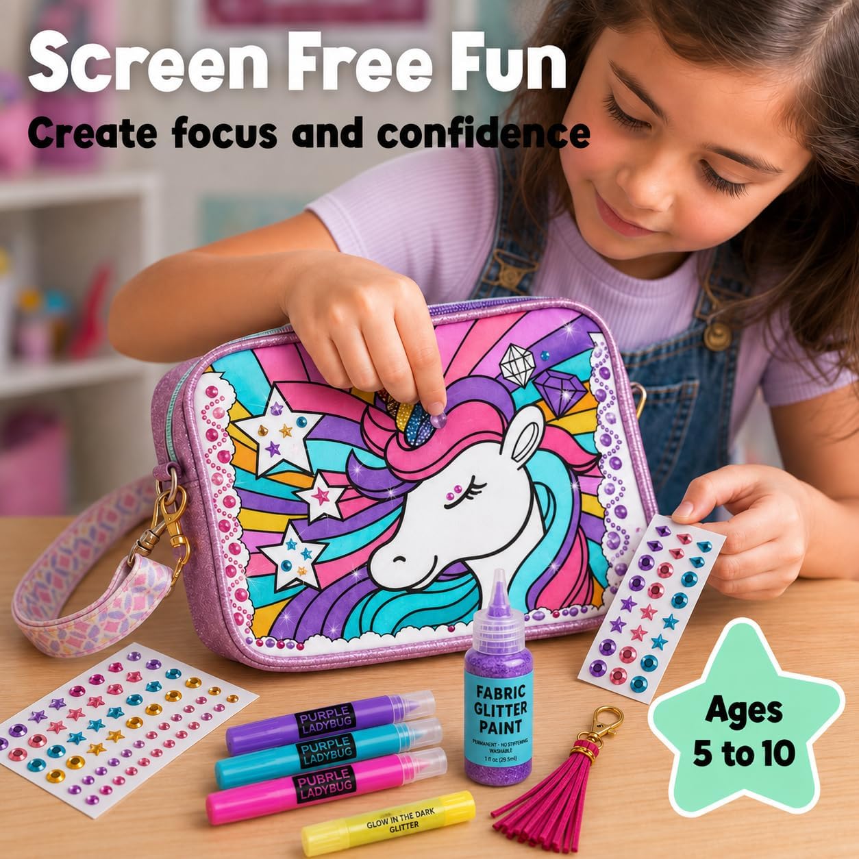 Thumbnail 6 de Unicorn crossbody craft kit for kids