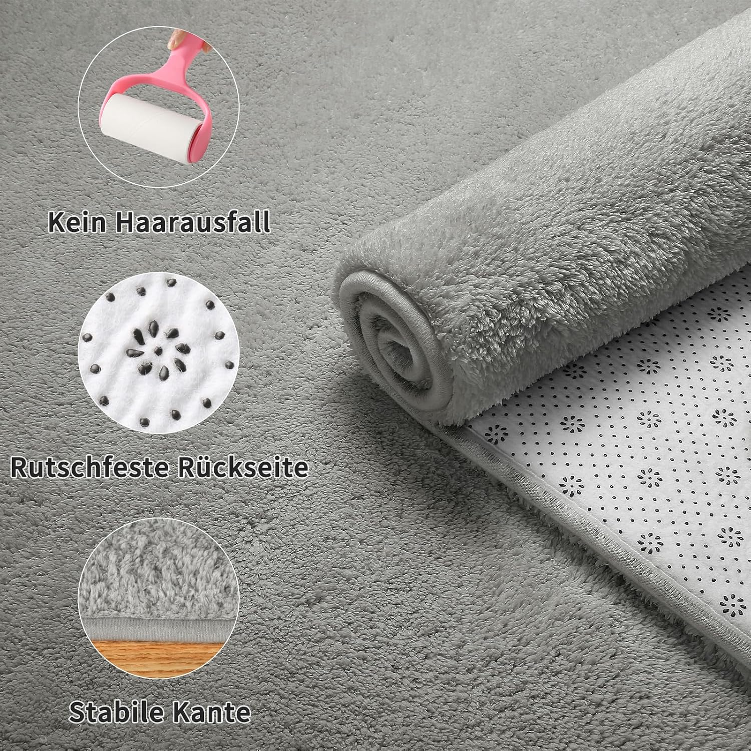 Detalle 2 de Sour Lemon Teppich 200x300 grau
