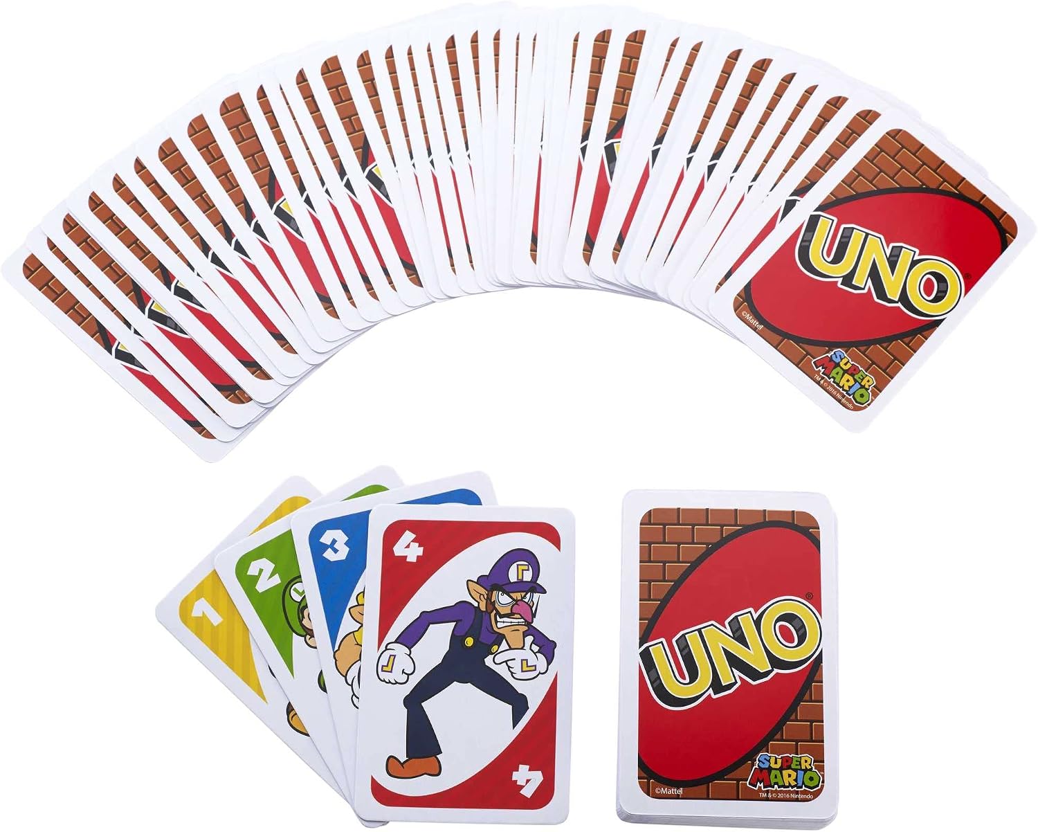 Detalle de UNO Super Mario Kartenspiel (Mattel Games) – für 2–10 Spieler ab 7 Jahren