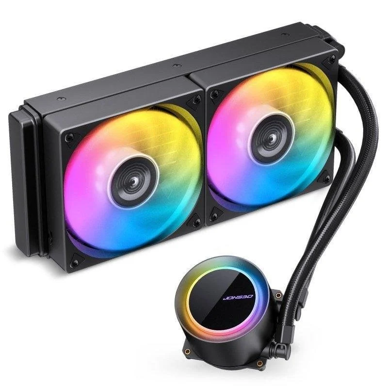 Detalle de Refrigeración líquida Jonsbo TG-240 ARGB Blanco: rendimiento y estética para tu PC