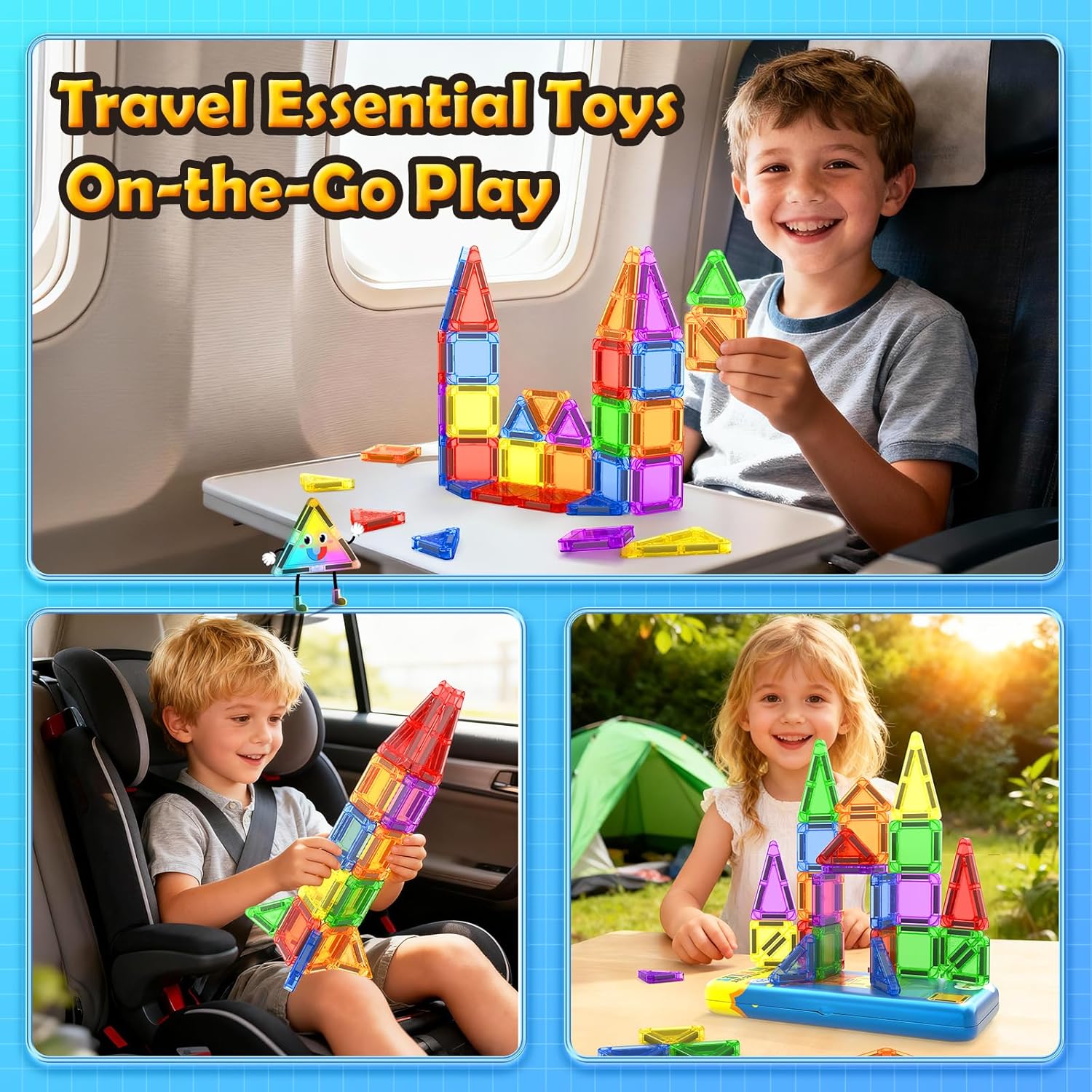 Detalle 2 de Magnetic Tiles Set 3–8 Years Old Toys 🧩
