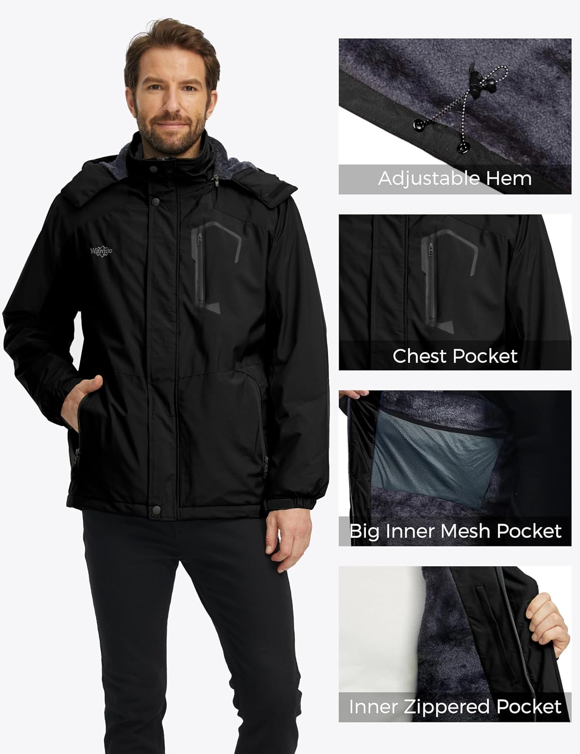 Thumbnail 4 de wantdo Waterproof Ski Jacket 10,000mm