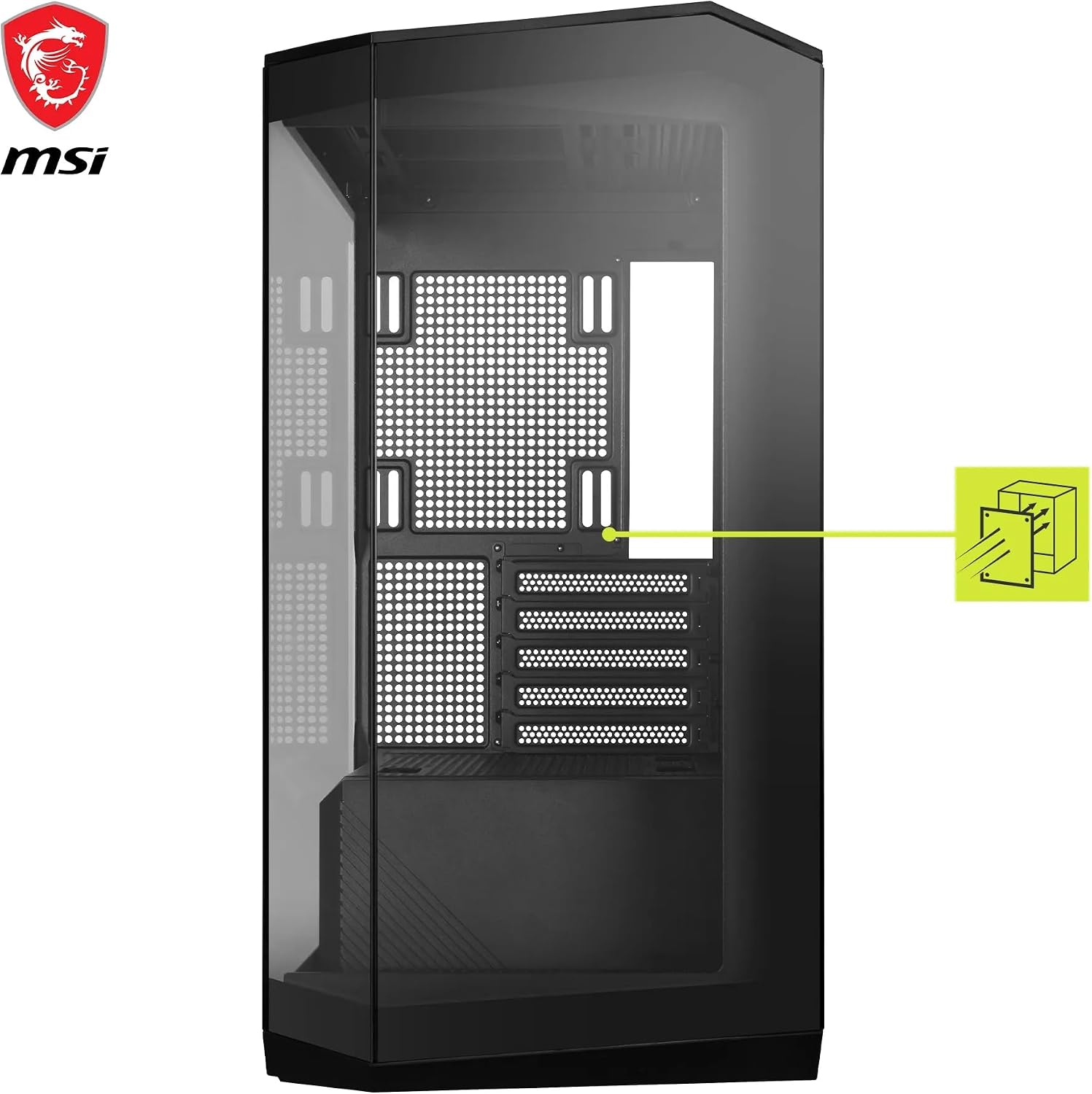 Detalle 2 de MSI MAG PANO M100L boîte PC Micro-ATX