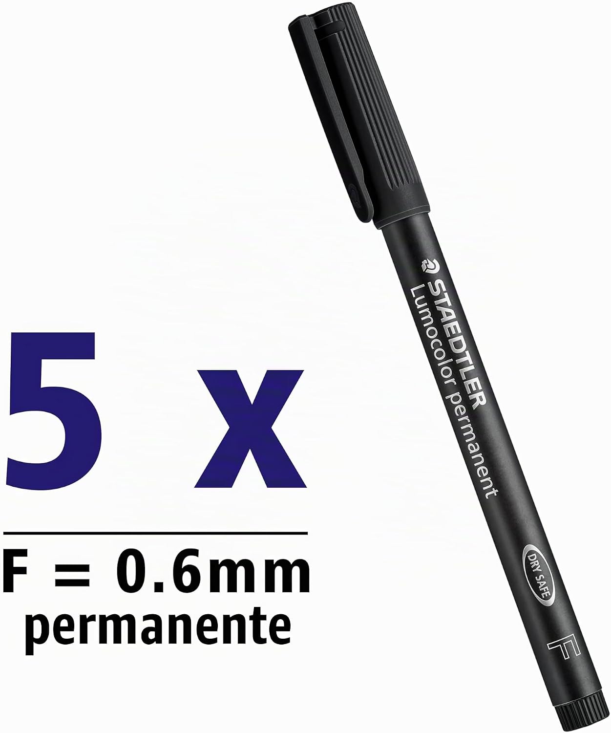 Detalle de STAEDTLER Lumocolor 318 Rotulador permanente negro 0,6 mm