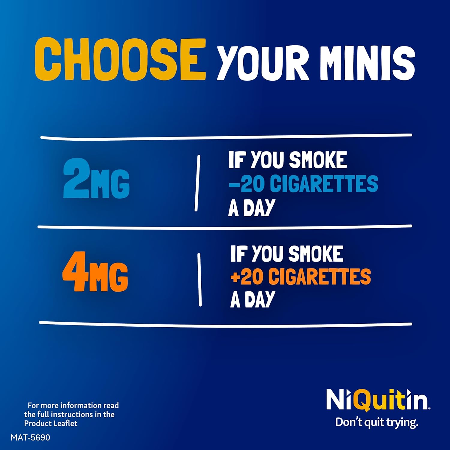 Thumbnail 6 de NiQuitin Minis 2 mg mint lozenges 100 pack 🍬