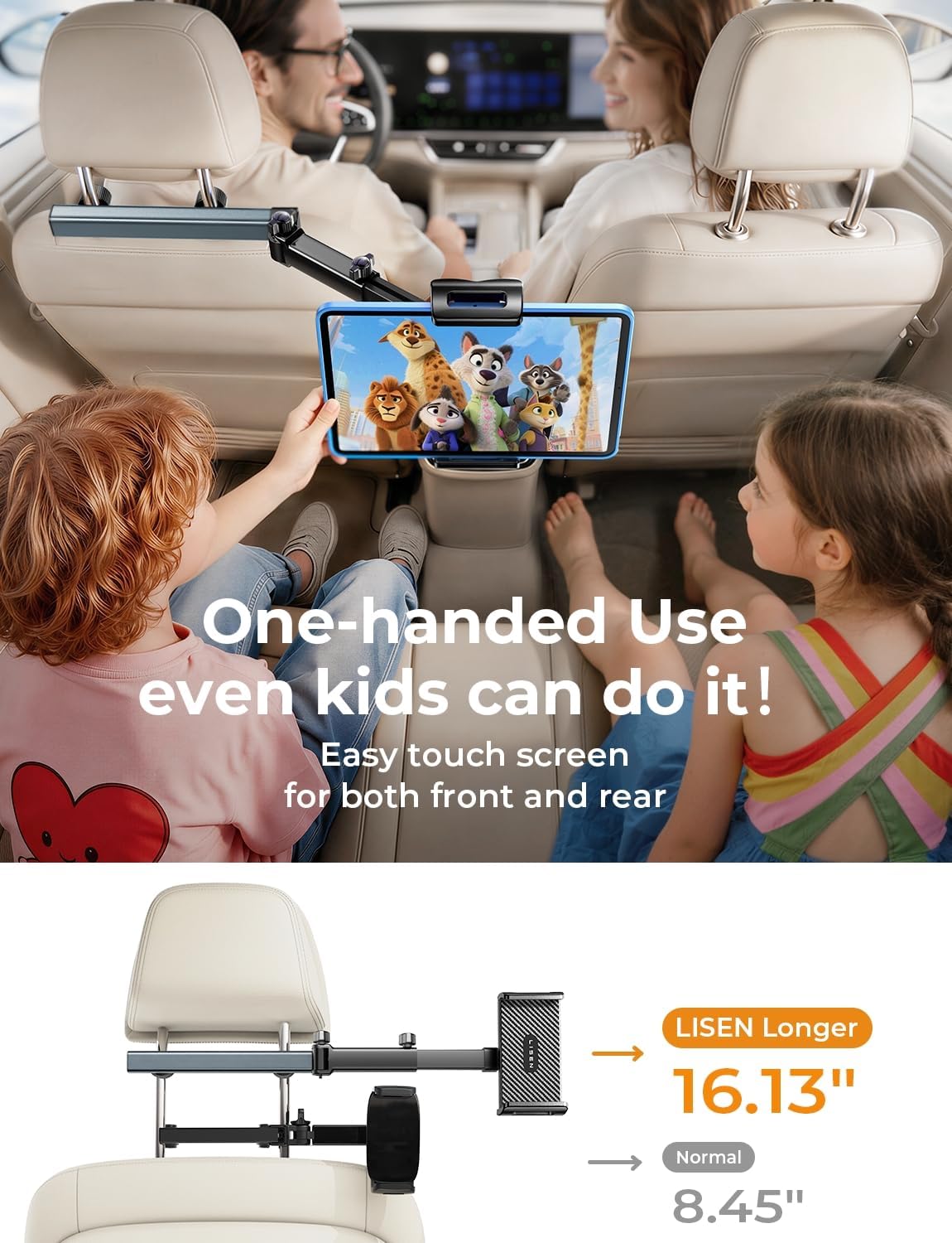 Thumbnail 3 de LISEN 3-in-1 Car Tablet Holder