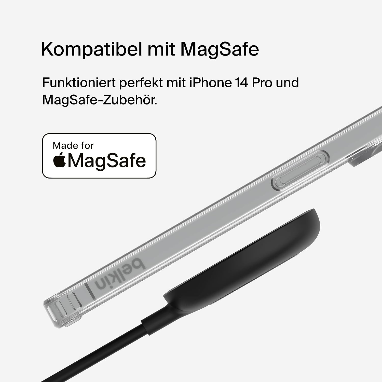 Detalle 2 de Belkin MagSafe Hülle iPhone 14 Pro Transparent