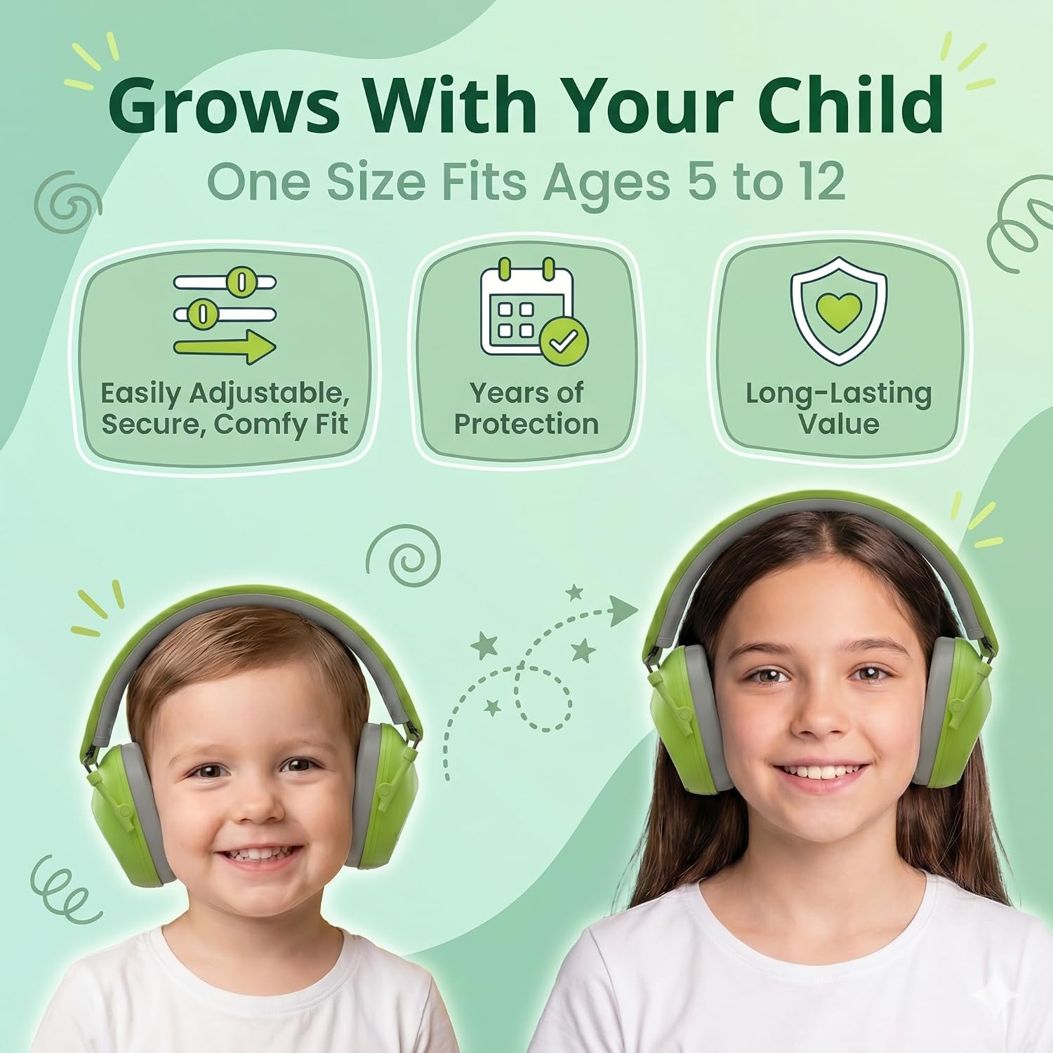 Thumbnail 5 de ISOtunes Junior Ear Defenders for Kids: Comfortable Noise-Cancelling Headphones with Flexible Fit