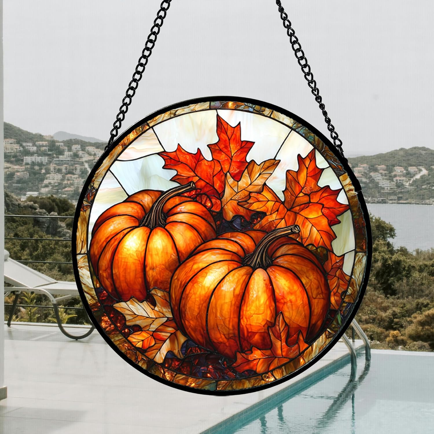 Detalle 2 de Stained Glass Suncatcher, 15-Inch