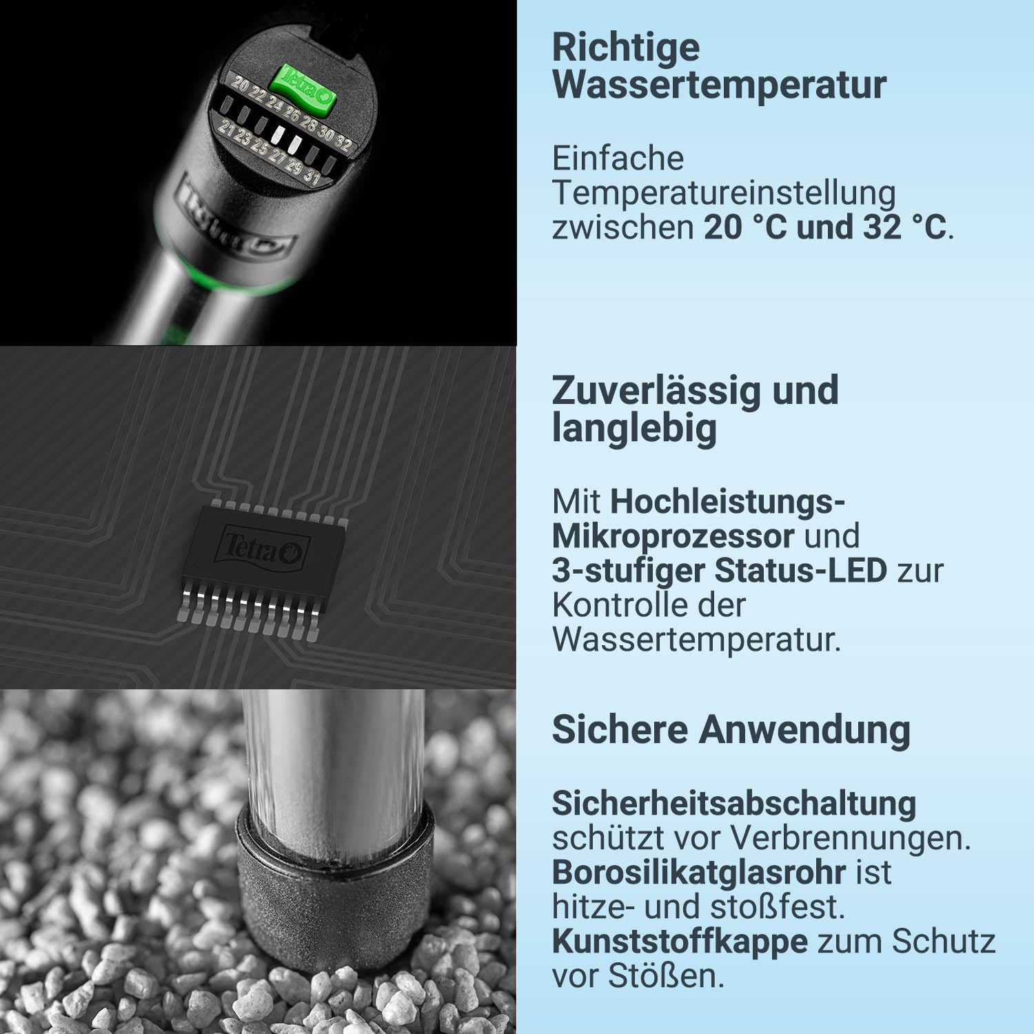 Thumbnail 2 de Tetra HT 150 Aquarienheizer für 150–255 Liter – vollelektronisch mit 20–32 °C Einstellung