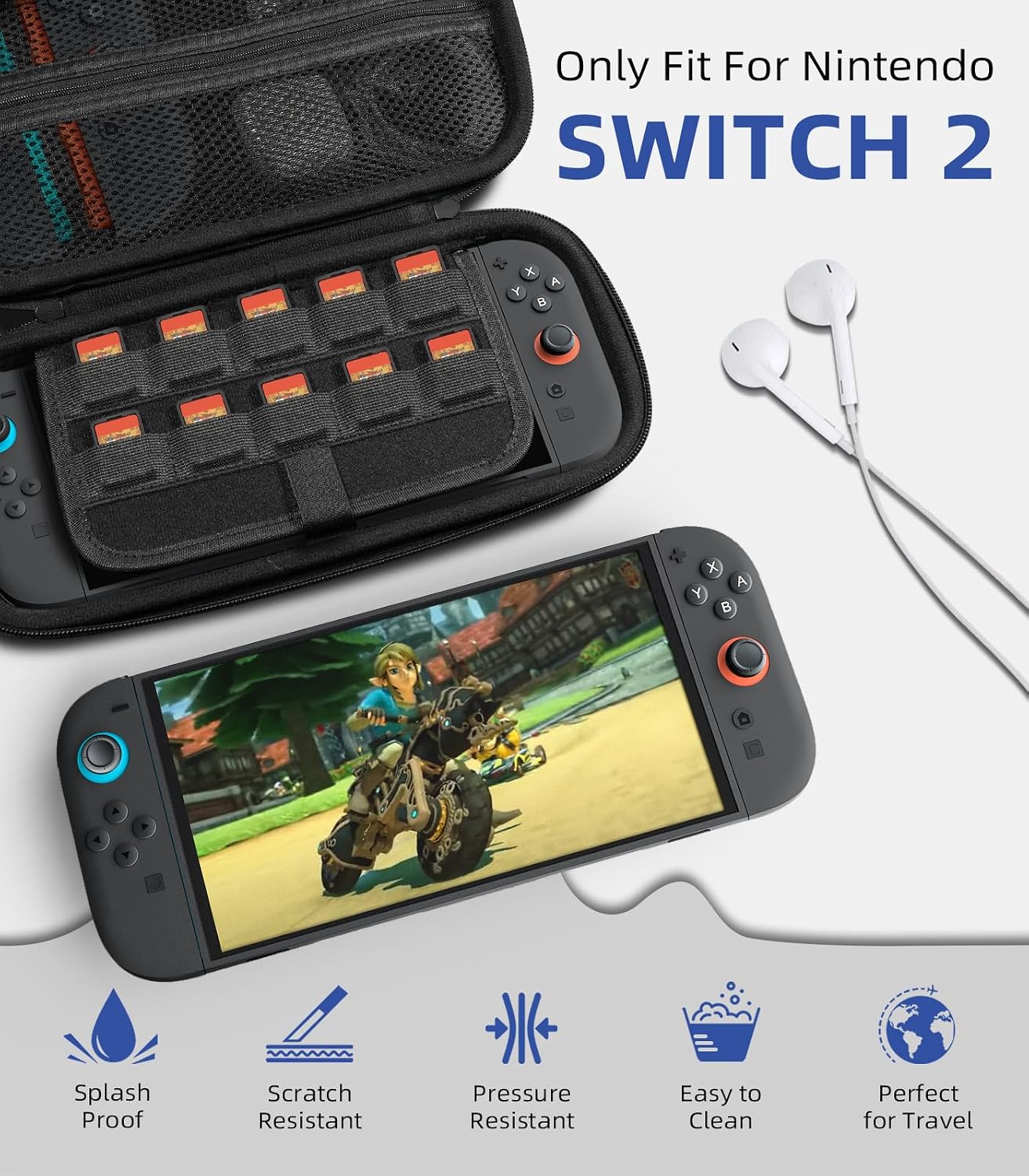 Thumbnail 5 de TiMOVO Carrying Case for Nintendo Switch 2, 10-slot case