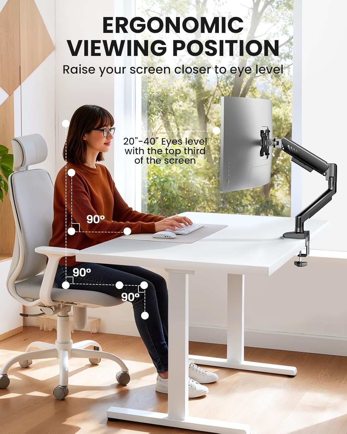 Thumbnail 6 de ErGear Single Monitor Arm 19.8 lbs