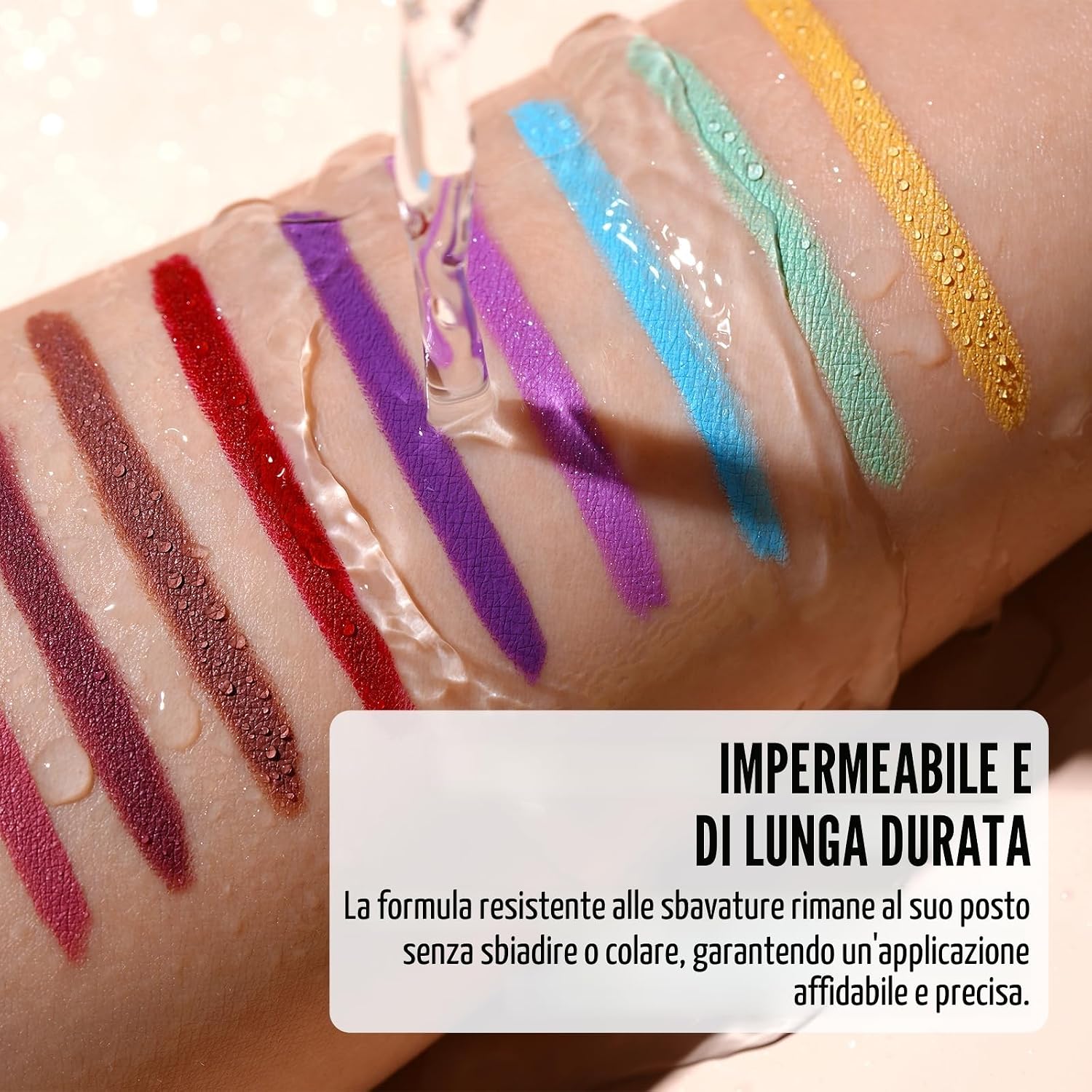 Detalle de Oulac Matita Occhi Waterproof Eyeliner Viola Mat Girevole (Vegan) 08 Well-dressed