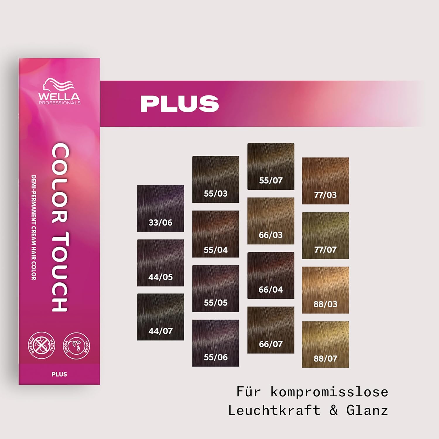 Thumbnail 4 de Wella Professionals Color Touch Plus Demi-permanente Intensivtönung (vegane Formel) mit Metal Purifier