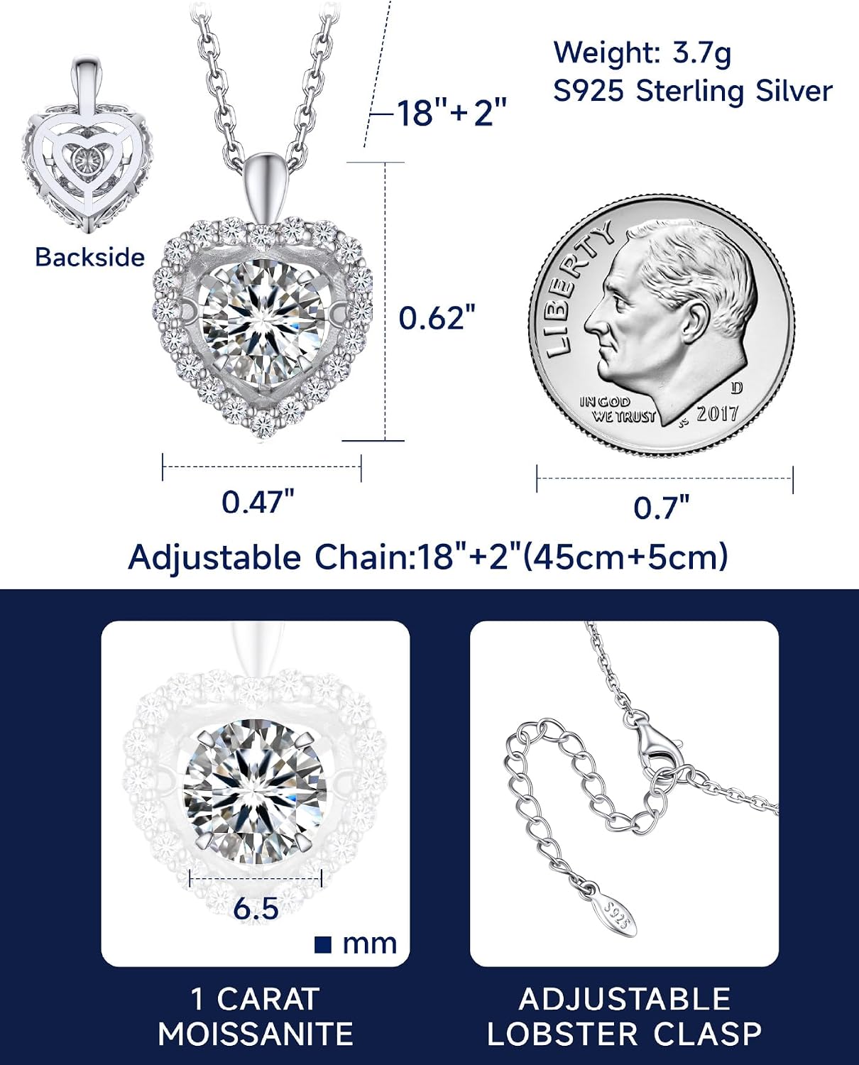 Thumbnail 6 de MomentWish Collier Femme 1 Carat đź’Ž