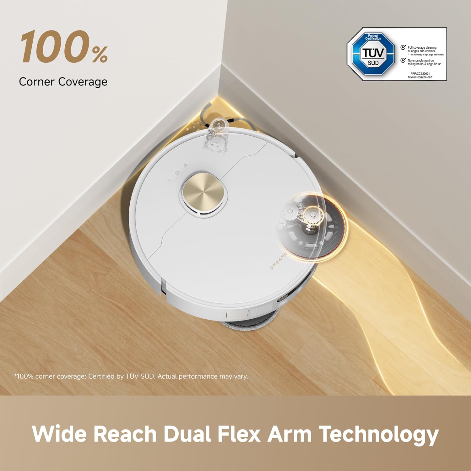 Detalle de Dreame L50 Ultra AE Robot Vacuum and Mop: Deep Cleaning, Self-Cleaning Mop System and Auto-Empty Dock