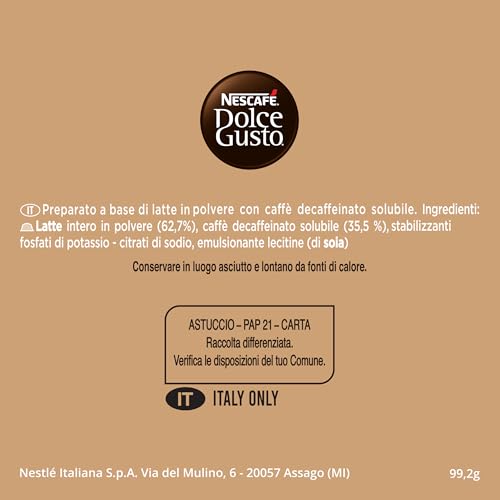 Thumbnail 7 de NESCAFÉ DOLCE GUSTO Cortado Espresso Macchiato Decaffeinato – 3 Confezioni da 16 Capsule (48 Capsule Compatibili Dolce Gusto)