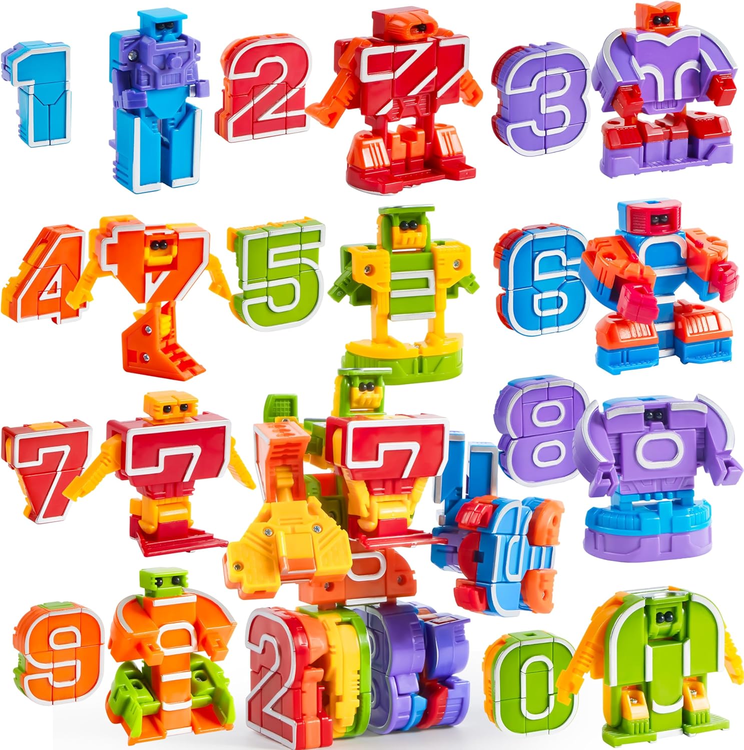 Detalle de JOYIN Number Bots 10-piece educational set for kids 🎲